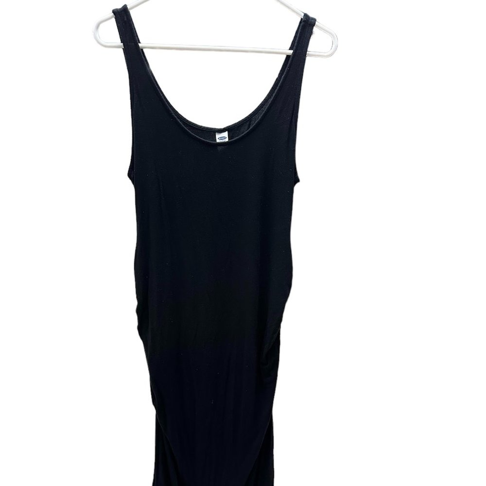 Old Navy Maternity Dress Black Size Medium Tank Sleeveless Maxi Pre-owned